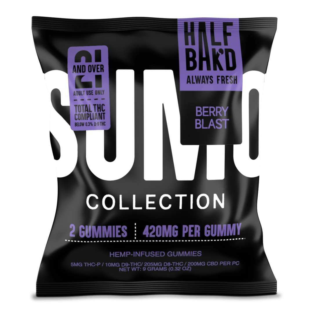 Half Baked Sumo Gummies 420mg | Sumo THC Gummies