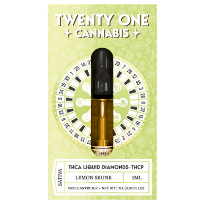 Twenty One Cannabis Liquid Diamonds THC-A Cartridge 1G