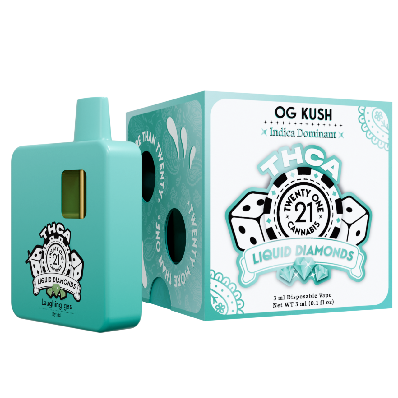 THCA Diamond 3G 21000円 Twenty One Cannabis Liquid Diamonds THC-A Disposable 3G - D8 Gas