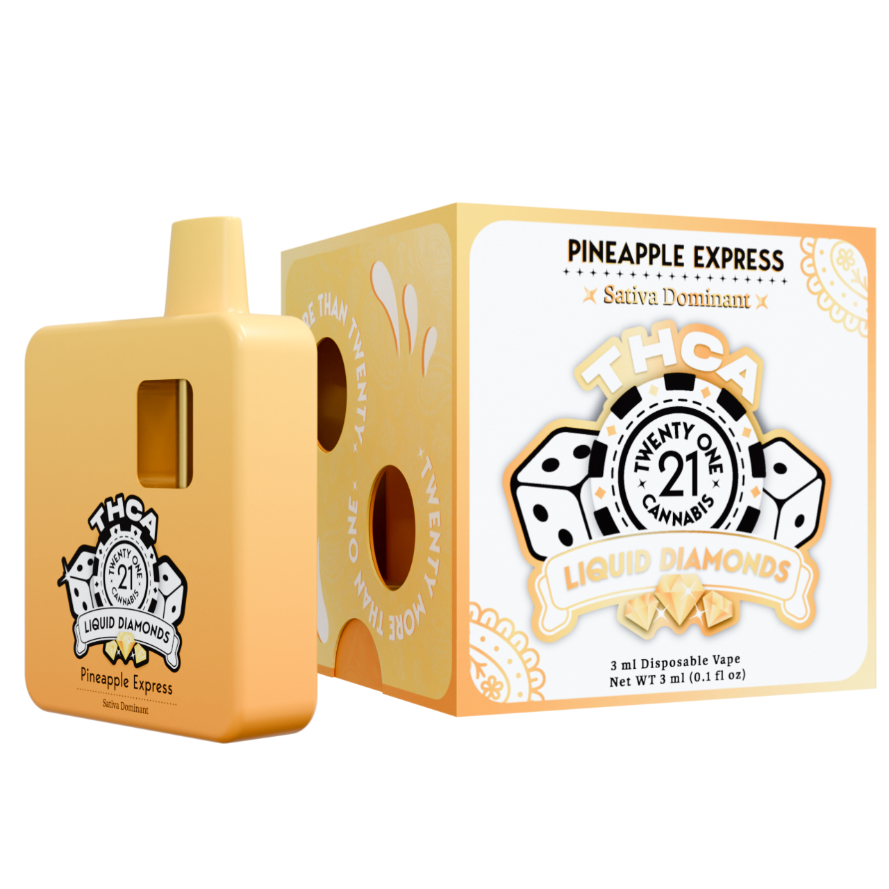 THCA Diamond 3G 21000円 Twenty One Cannabis Liquid Diamonds THC-A Disposable 3G - D8 Gas