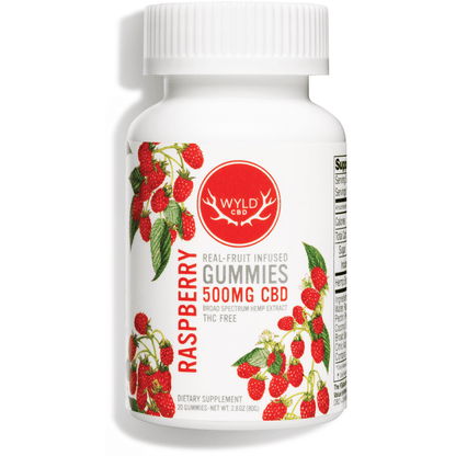 Wyld CBD Broad Spectrum Raspberry Gummies