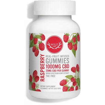 Wyld CBD Broad Spectrum Raspberry Gummies
