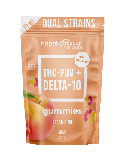 Happi Strange Clouds THC-POV Delta 10 Gummies