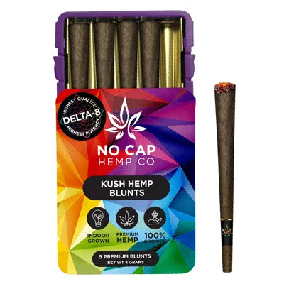 No Cap Hemp Delta 8 Blunts 5 Pack