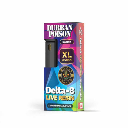No Cap Hemp Delta 8 Live Resin XL Disposable 2G