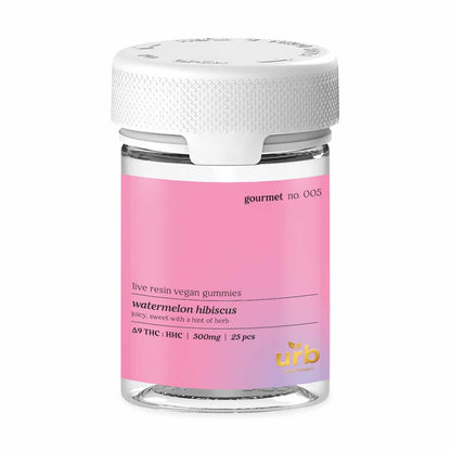 URB Gourmet D9 HHC Live Resin Gummies 500mg