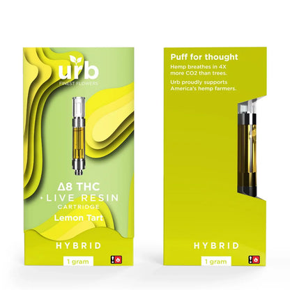 URB Live Resin Delta 8 Cartridge 1G