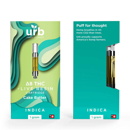URB Live Resin Delta 8 Cartridge 1G