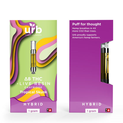 URB Live Resin Delta 8 Cartridge 1G