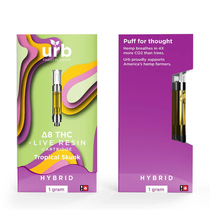 URB Live Resin Delta 8 Cartridge 1G