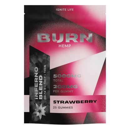 Burn Hemp Inferno Blend Gummies 5000mg