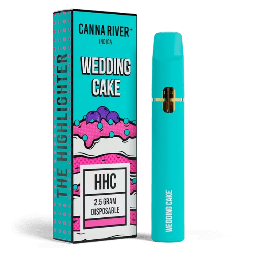canna river hhc highlighter 2.5g disposable wedding cake