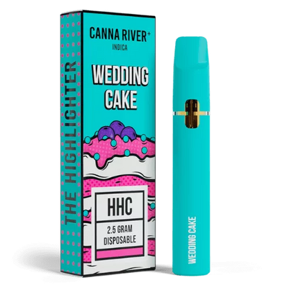 canna river hhc highlighter 2.5g disposable wedding cake