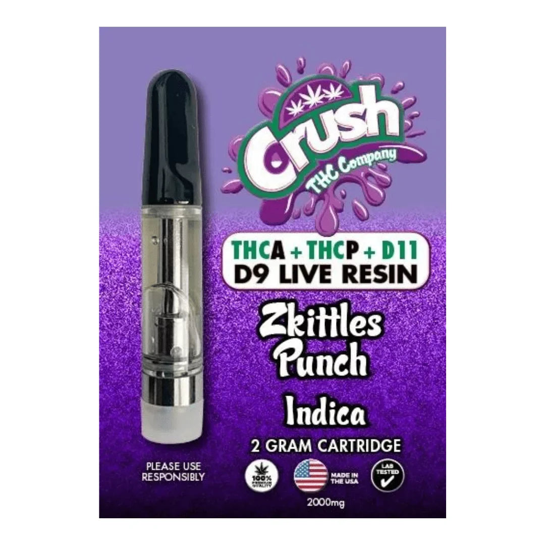 crush delta 9 cartridge 2g zkittles punch