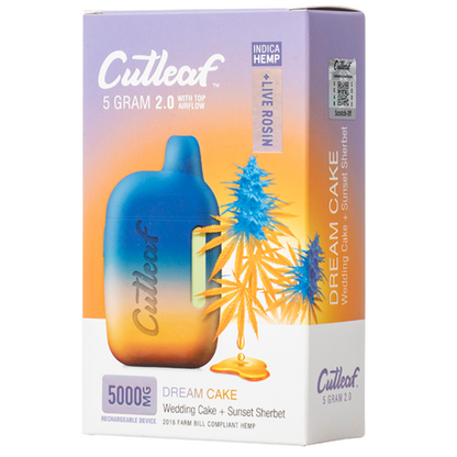 Cutleaf THC Live Rosin Disposable Vape 5G