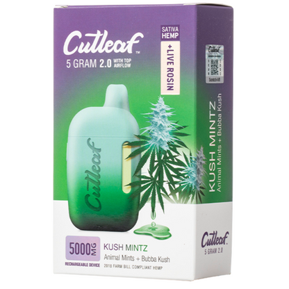 Cutleaf THC Live Rosin Disposable Vape 5G