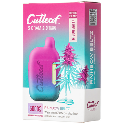 Cutleaf THC Live Rosin Disposable Vape 5G