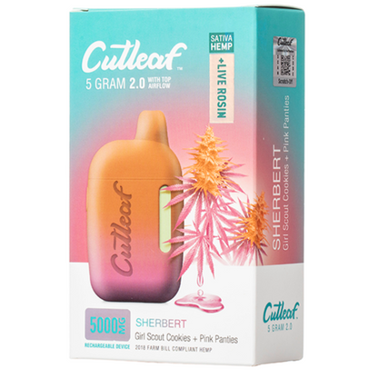 Cutleaf THC Live Rosin Disposable Vape 5G