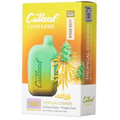 Cutleaf THC Live Rosin Disposable Vape 5G