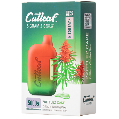 Cutleaf THC Live Rosin Disposable Vape 5G