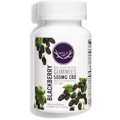 Wyld CBD Broad Spectrum Blackberry Gummies