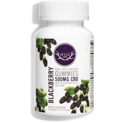 Wyld CBD Broad Spectrum Blackberry Gummies