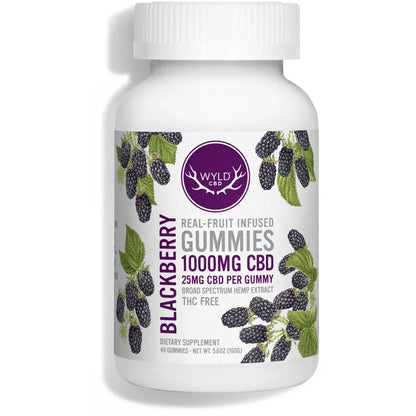 Wyld CBD Broad Spectrum Blackberry Gummies
