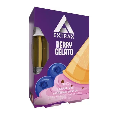 Delta Extrax Delta 8 + Delta 10 + THC-P Live Resin Cartridge 2G
