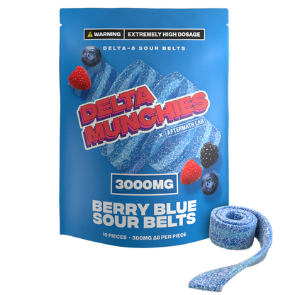 Delta Munchies Delta 8 Sour Belts 3000mg