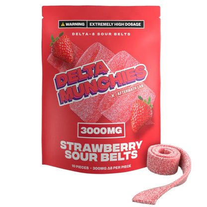 Delta Munchies Delta 8 Sour Belts 3000mg