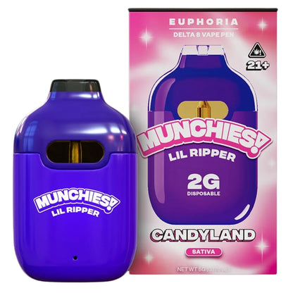 Delta Munchies Lil Ripper Euphoria Delta 8 Disposable 2G