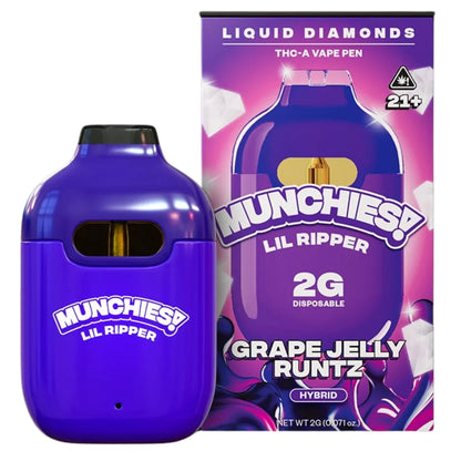Delta Munchies Lil Ripper Liquid Diamonds THCA Disposable 2G