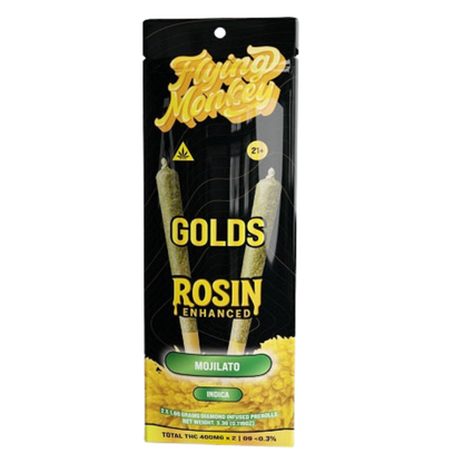 Flying Monkey Golds Rosin Enhanced Pre-Rolls 3.3G | 2pk