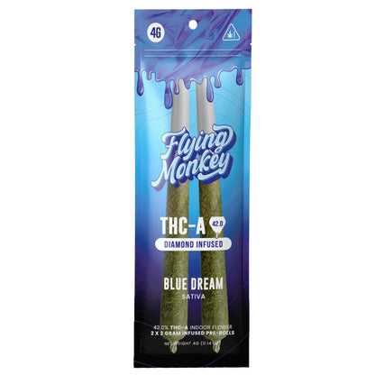 Flying Monkey THC-A Diamond Infused Pre Rolls 4G | 2ct
