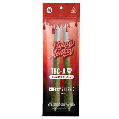 Flying Monkey THC-A Diamond Infused Pre Rolls 4G | 2ct