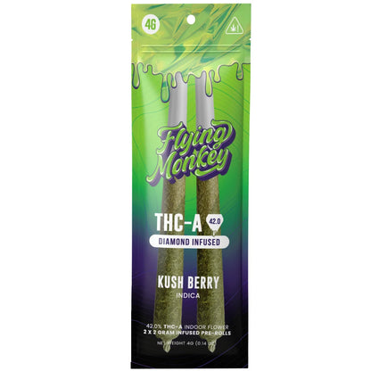 Flying Monkey THC-A Diamond Infused Pre Rolls 4G | 2ct