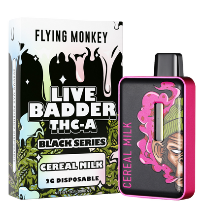 Flying Monkey Live Badder THC-A Black Series Disposable 2G