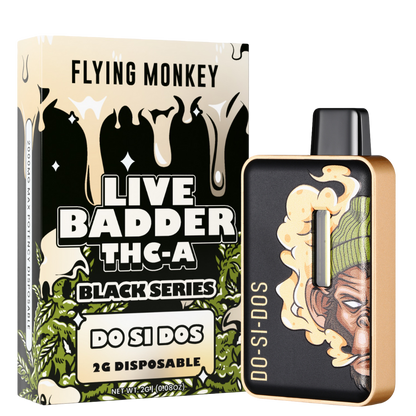 Flying Monkey Live Badder THC-A Black Series Disposable 2G