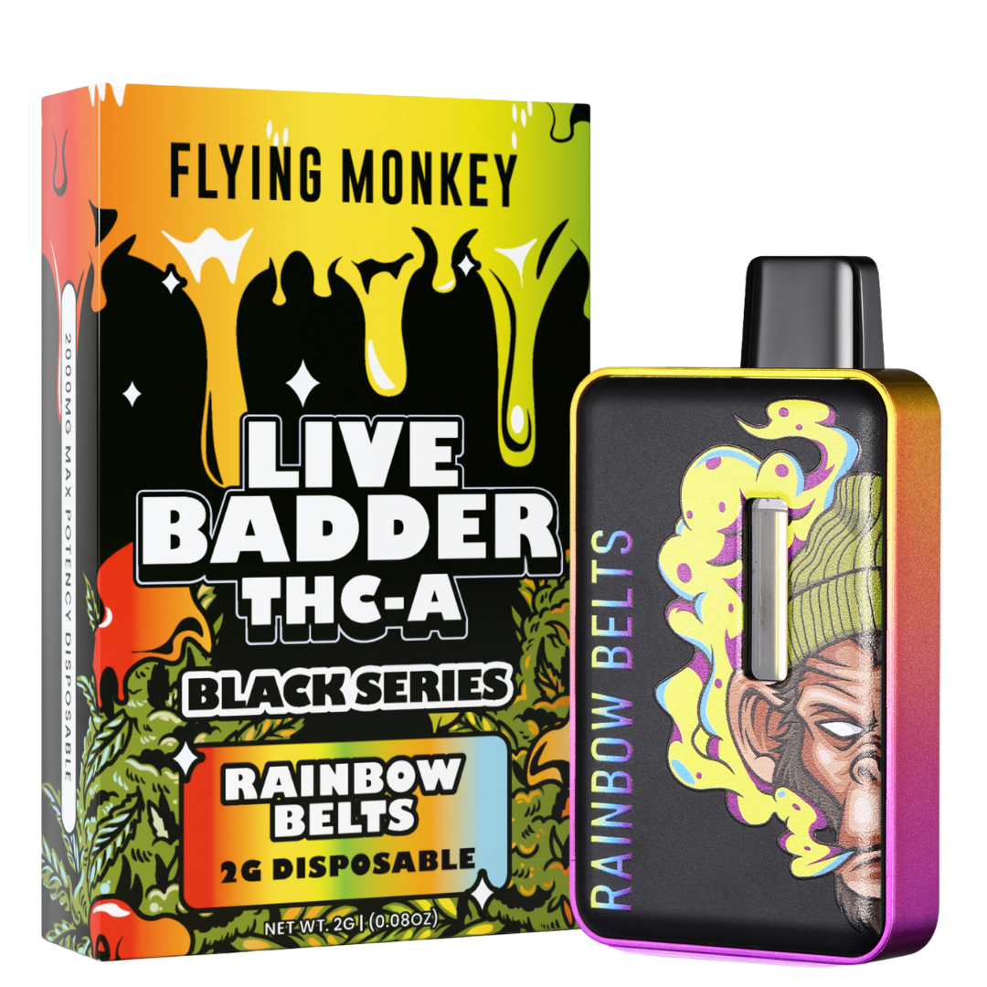 Flying Monkey Live Badder THC-A Black Series Disposable