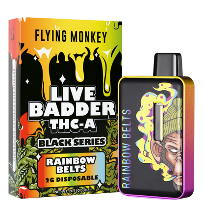 Flying Monkey Live Badder THC-A Black Series Disposable