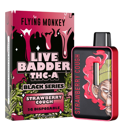 Flying Monkey Live Badder THC-A Black Series Disposable 2G
