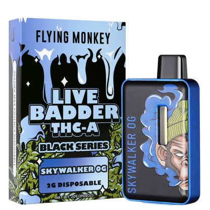 Flying Monkey Live Badder THC-A Black Series Disposable 2G