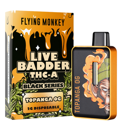 Flying Monkey Live Badder THC-A Black Series Disposable 2G