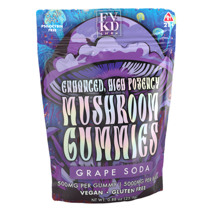 FVKD Exotics High Potency Mushroom Gummies 5000mg