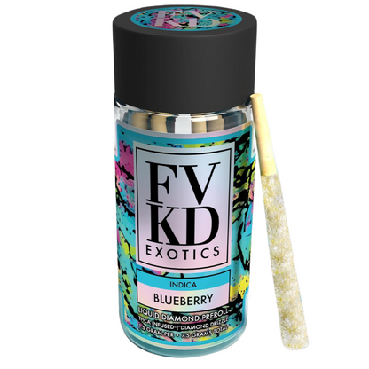 FVKD Exotics Liquid Diamond Pre Rolls 7.5G | 5ct