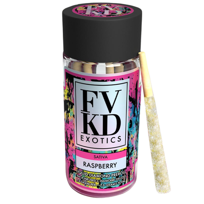FVKD Exotics Liquid Diamond Pre Rolls 7.5G | 5ct