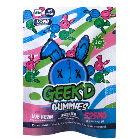 Geek'd Live Resin Gummies