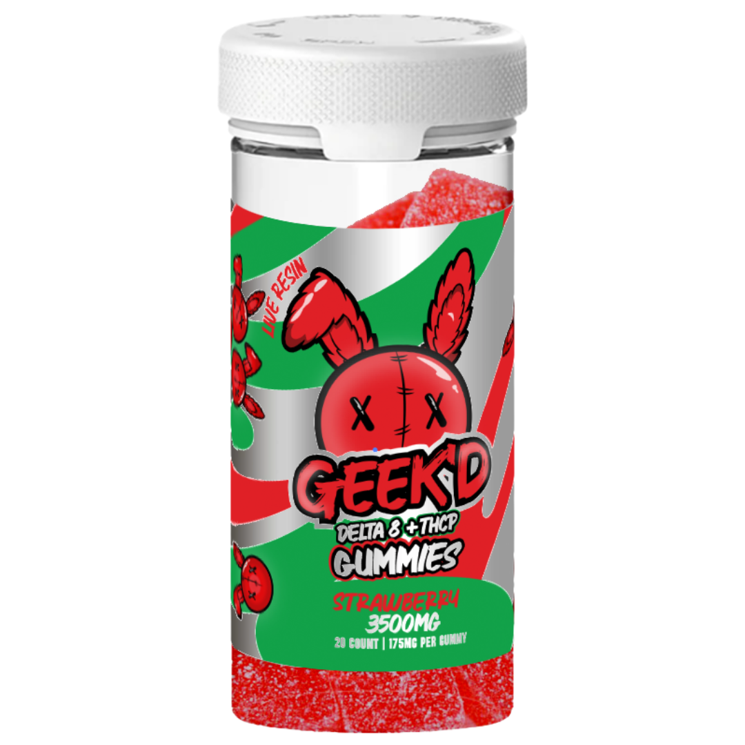Geek'd Delta 8 + THC-P Gummies