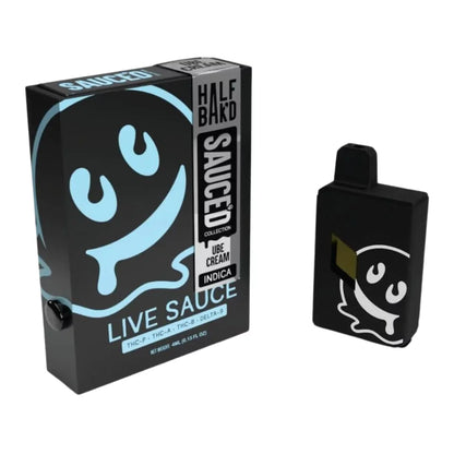 Half Bak'd Live Resin SAUCE'D Disposable 4G