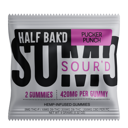 Half Bak'd SOUR'D Sumo Gummies 420MG | 2pk